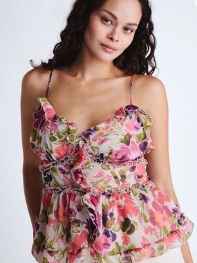 Scoop Women’s Ruffle Camisole Tank Top